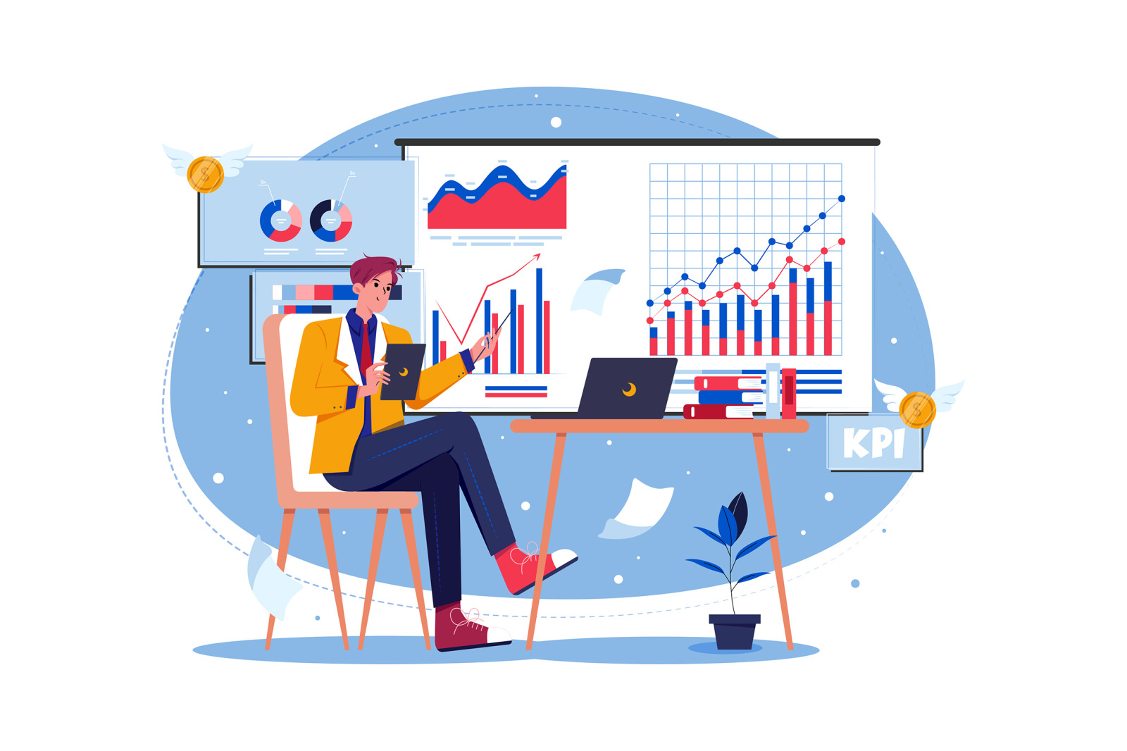 M569_Analyst Jobs Illustration Pack