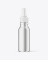 Metallized Plastic Dropper Bottle Mockup