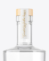 Clear Glass Dry Gin Bottle Mockup