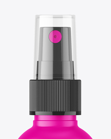 Matte Cosmetic Spray Bottle Mockup