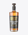 Clear Glass Whiskey Bottle Mockup