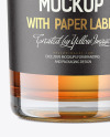 Clear Glass Whiskey Bottle Mockup Clear Glass Whiskey Bottle Mockup