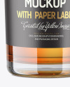 Clear Glass Whiskey Bottle Mockup Clear Glass Whiskey Bottle Mockup