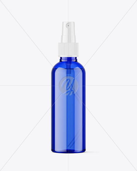 Colored Cosmetic Spray Bottle Mockup