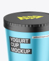 Metallized Yogurt Cup Mockup