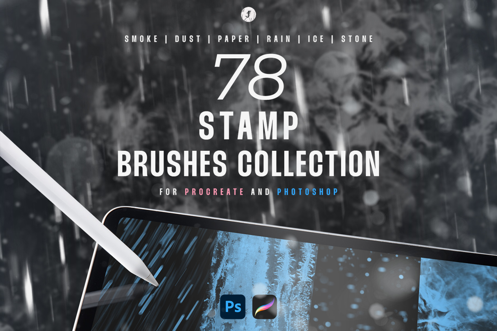 Stamp Brushes Collection for Photoshop and Procreate