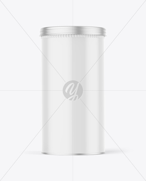 Glossy Tin Can Mockup