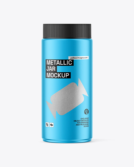 Metallic Jar Mockup