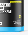 Glossy Plastic Jar Mockup