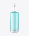 Frosted Glass Gin Bottle Mockup