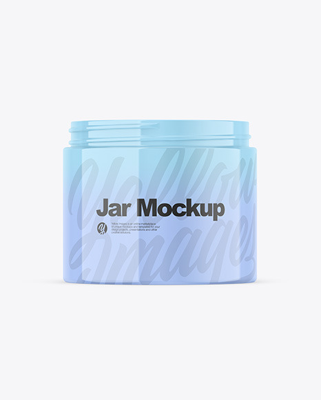 Glossy Jar Mockup