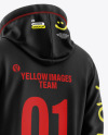 Hoodie Mockup - Back Half Side View