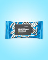 Matte Metallic Wet Wipes Mockup