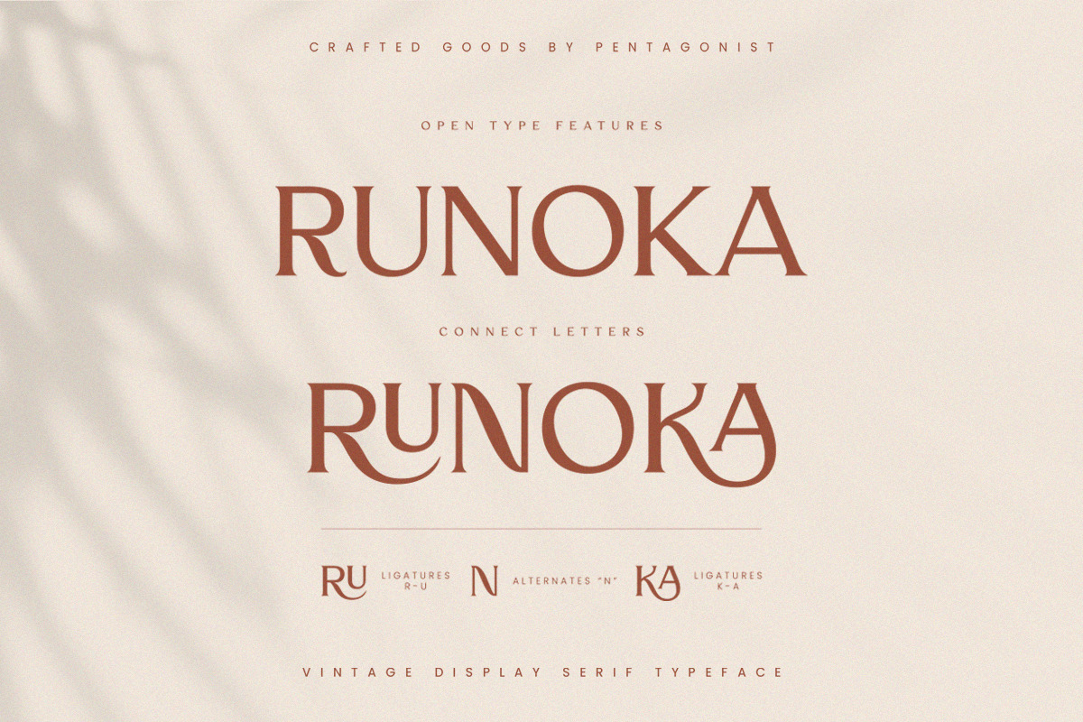 Runoka | Vintage Serif Font