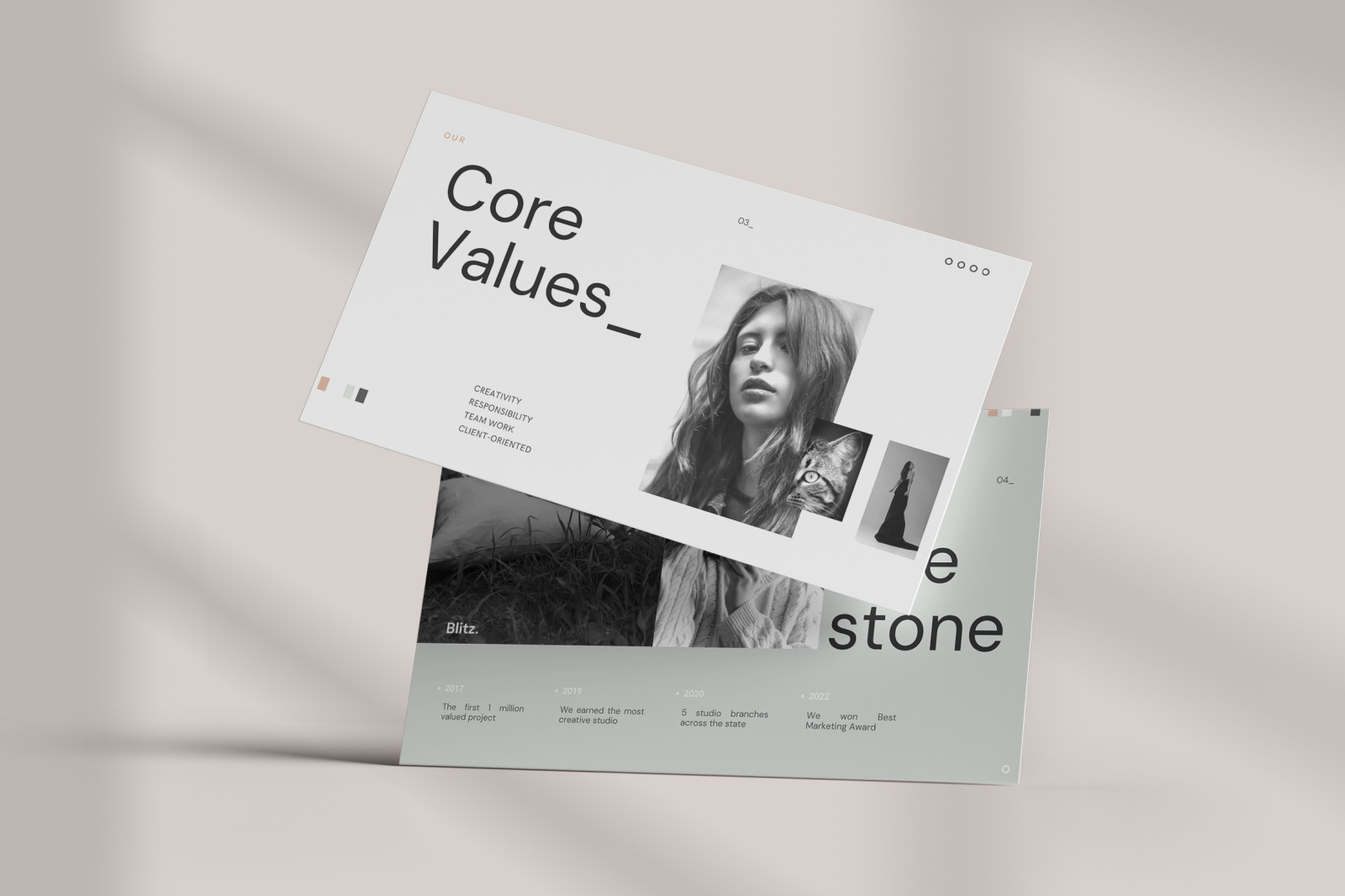 Blitz – Natural Tone Editorial Brand Proposal Presentation