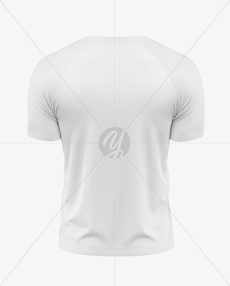 Raglan T-Shirt Mockup - Back View