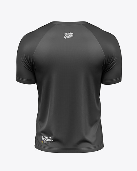 Raglan T-Shirt Mockup - Back View