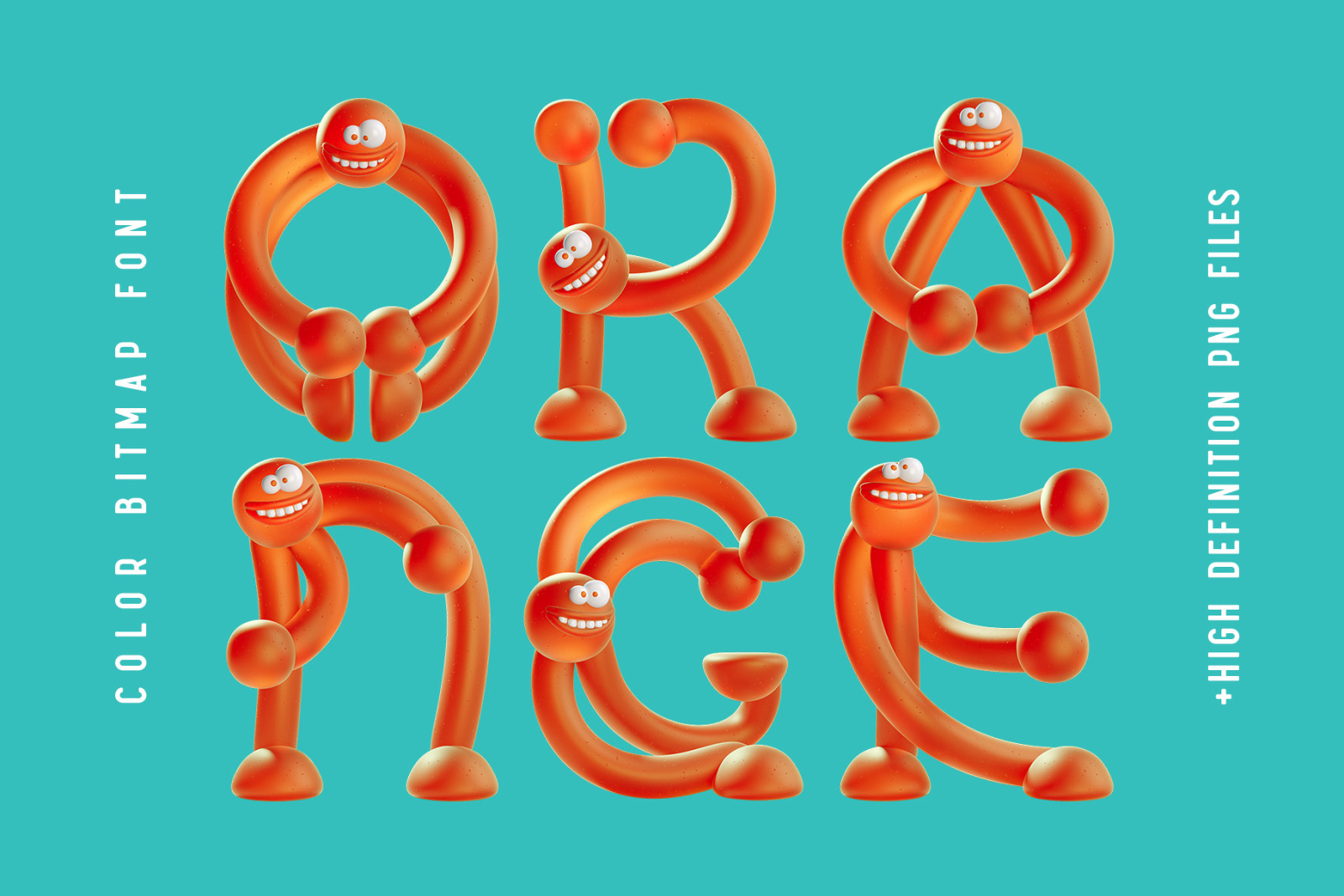 Orange Humans - Color Font