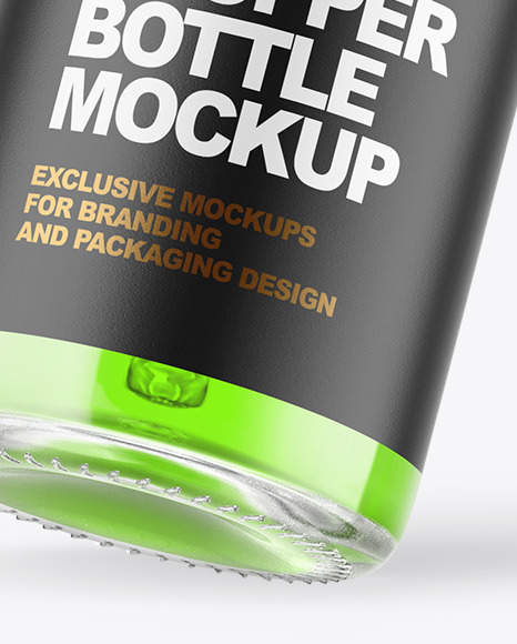 Clear Glass Dropper Bottle Mockup
