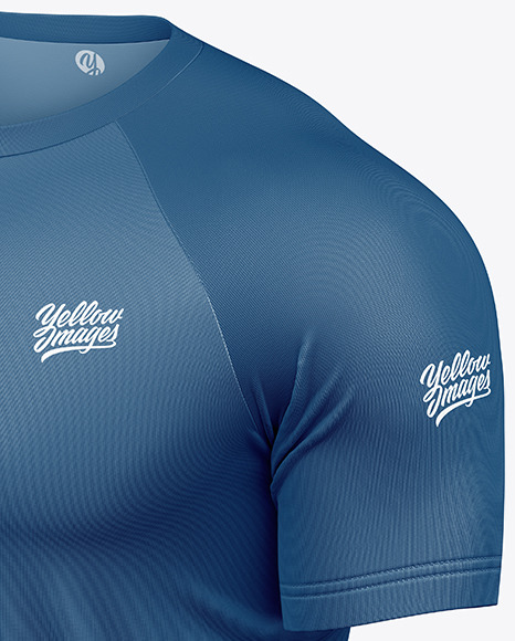 Raglan T-Shirt Mockup - Half Side View