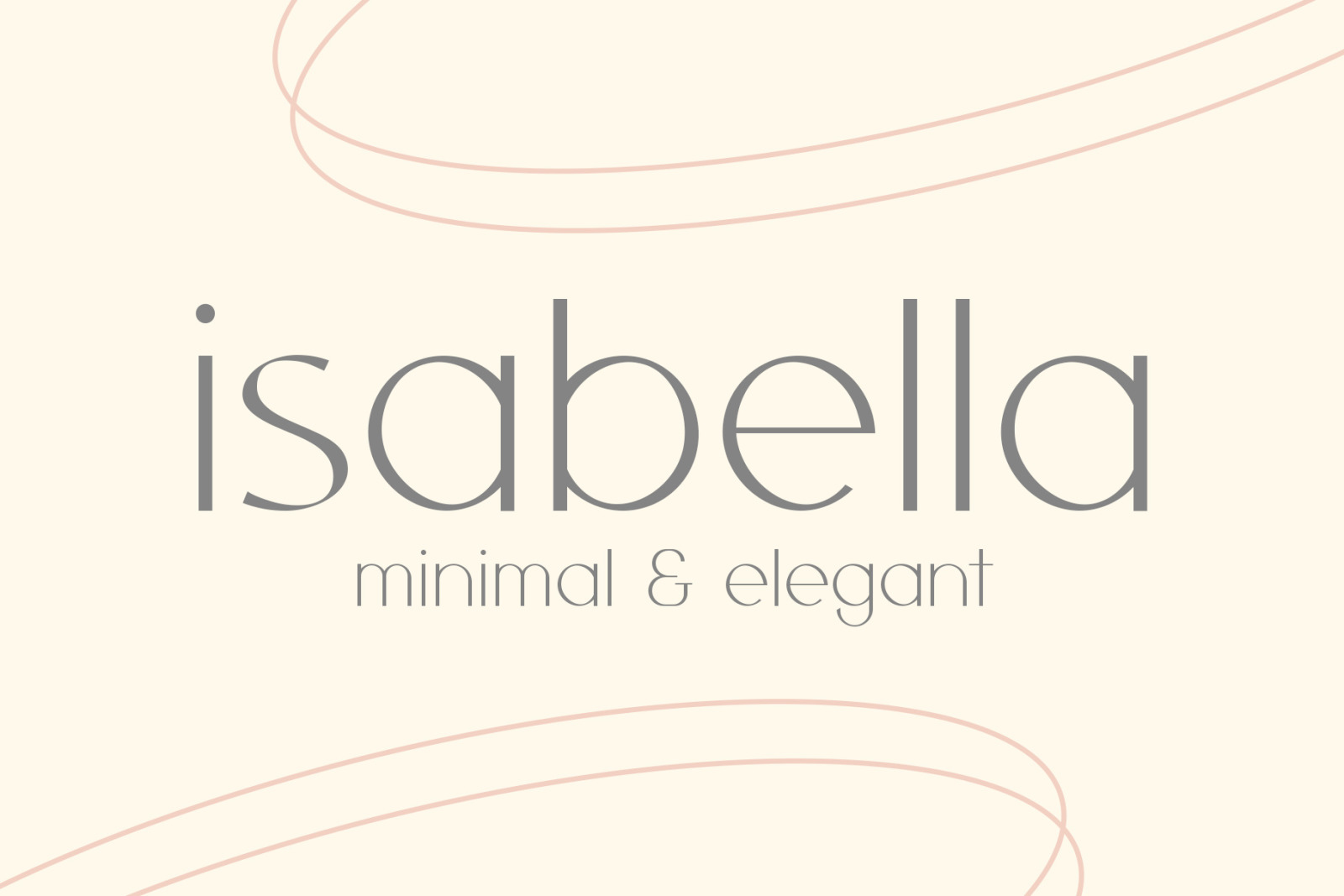 Isabella - Sophisticated Typeface Isabella - Sophisticated Typeface