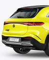 Electric Crossover SUV Mockup - Back Half Side View