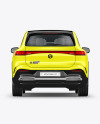 Electric Crossover SUV Mockup - Back View