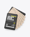 Kraft Cards Stack w/ Wooden Tag Mockup Kraft Cards Stack w/ Wooden Tag Mockup
