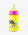 Glossy Baby Bottle Mockup