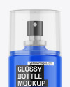 Glossy Spray Bottle Mockup