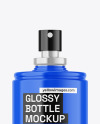 Glossy Spray Bottle Mockup