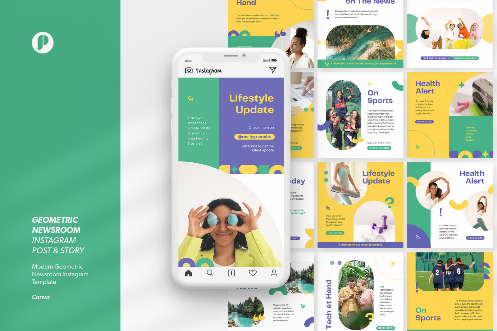 Green Bright Modern Geometric Newsroom Instagram Green Bright Modern Geometric Newsroom Instagram