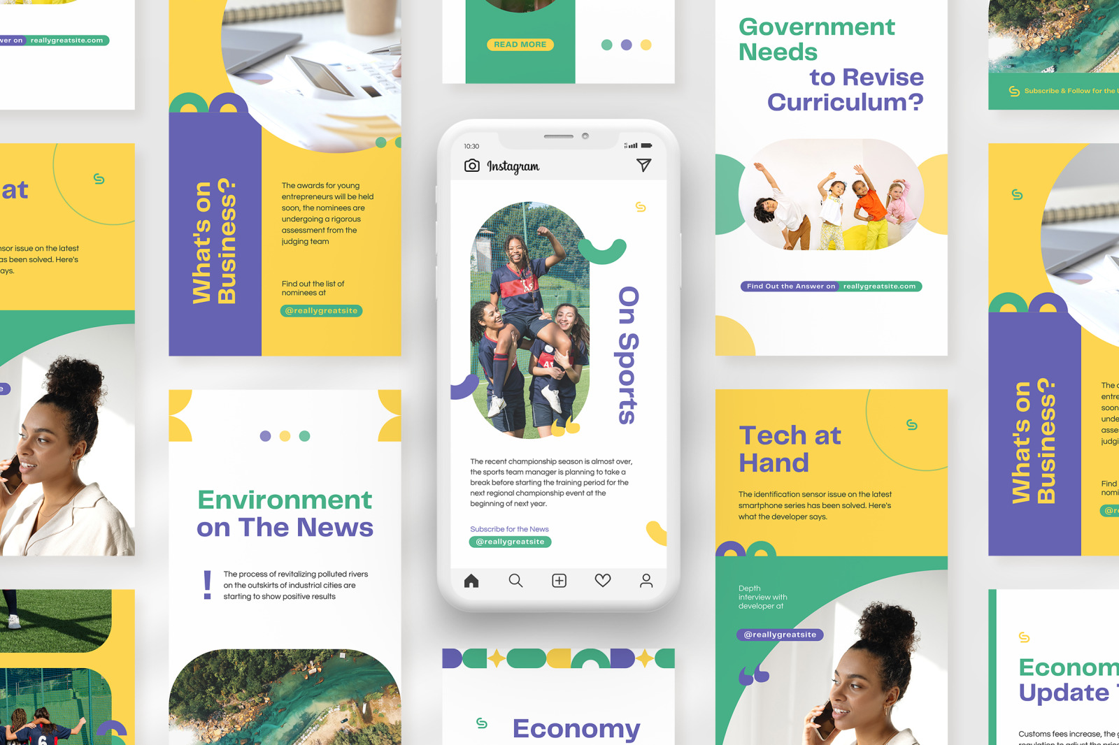 Green Bright Modern Geometric Newsroom Instagram Green Bright Modern Geometric Newsroom Instagram