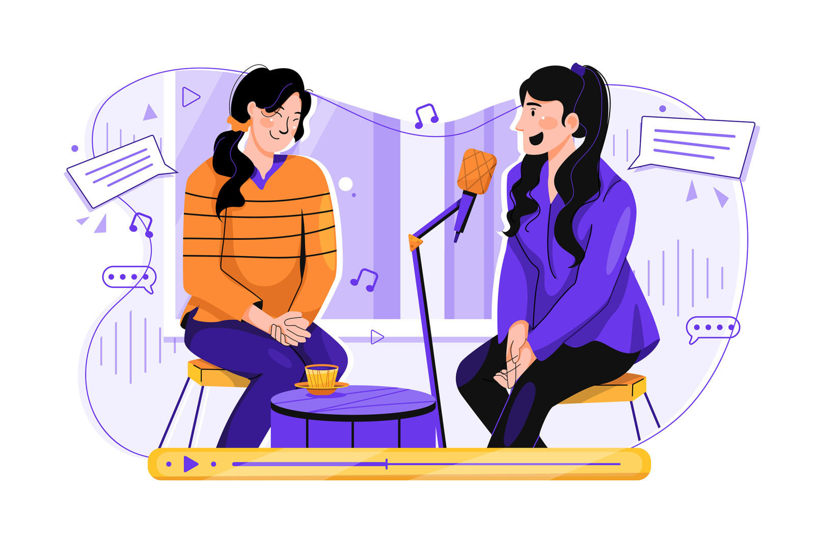M611_Live Podcast Illustration Pack M611_Live Podcast Illustration Pack