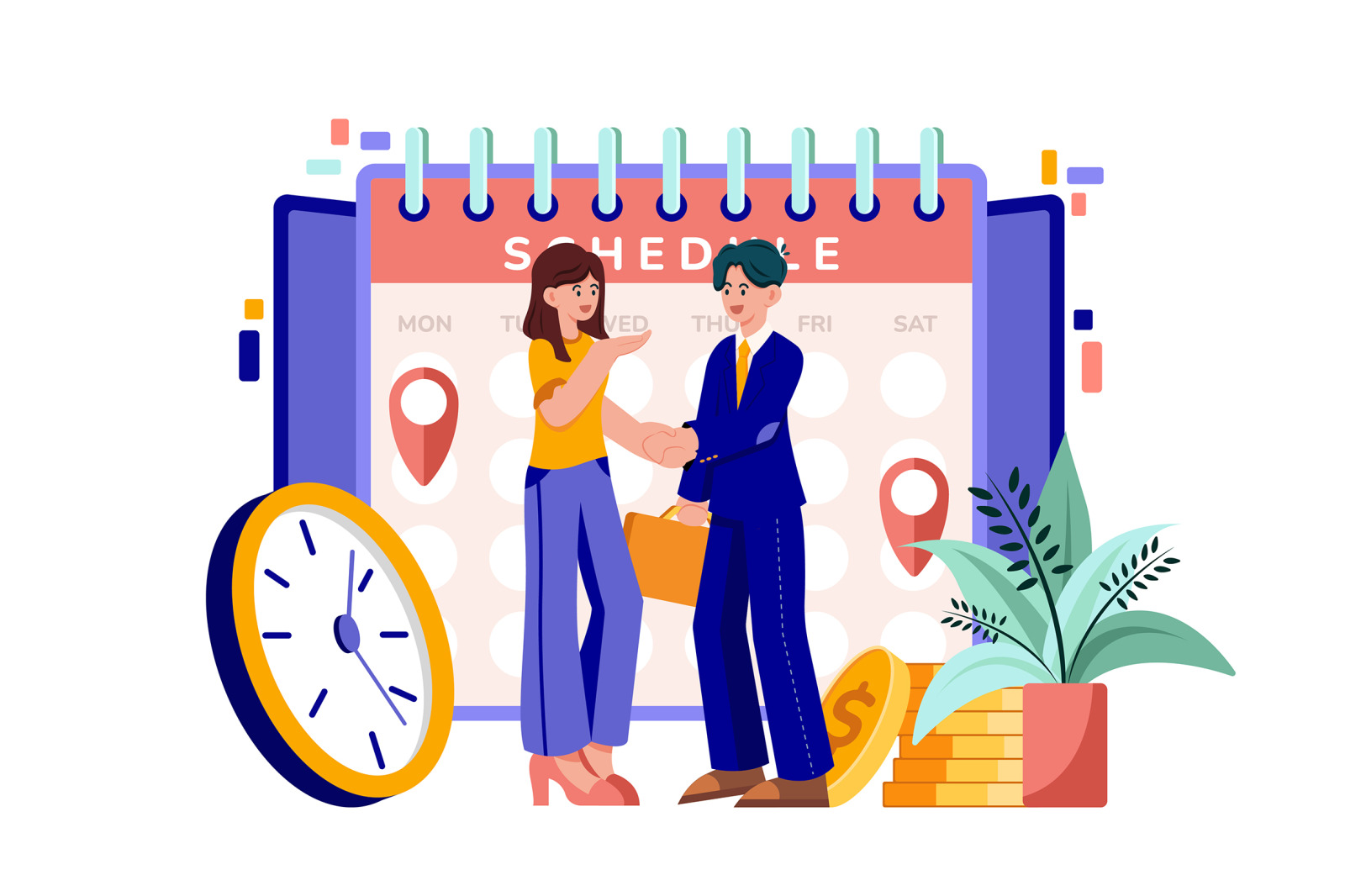 M616_Appointment Scheduling Illustration Pack M616_Appointment Scheduling Illustration Pack