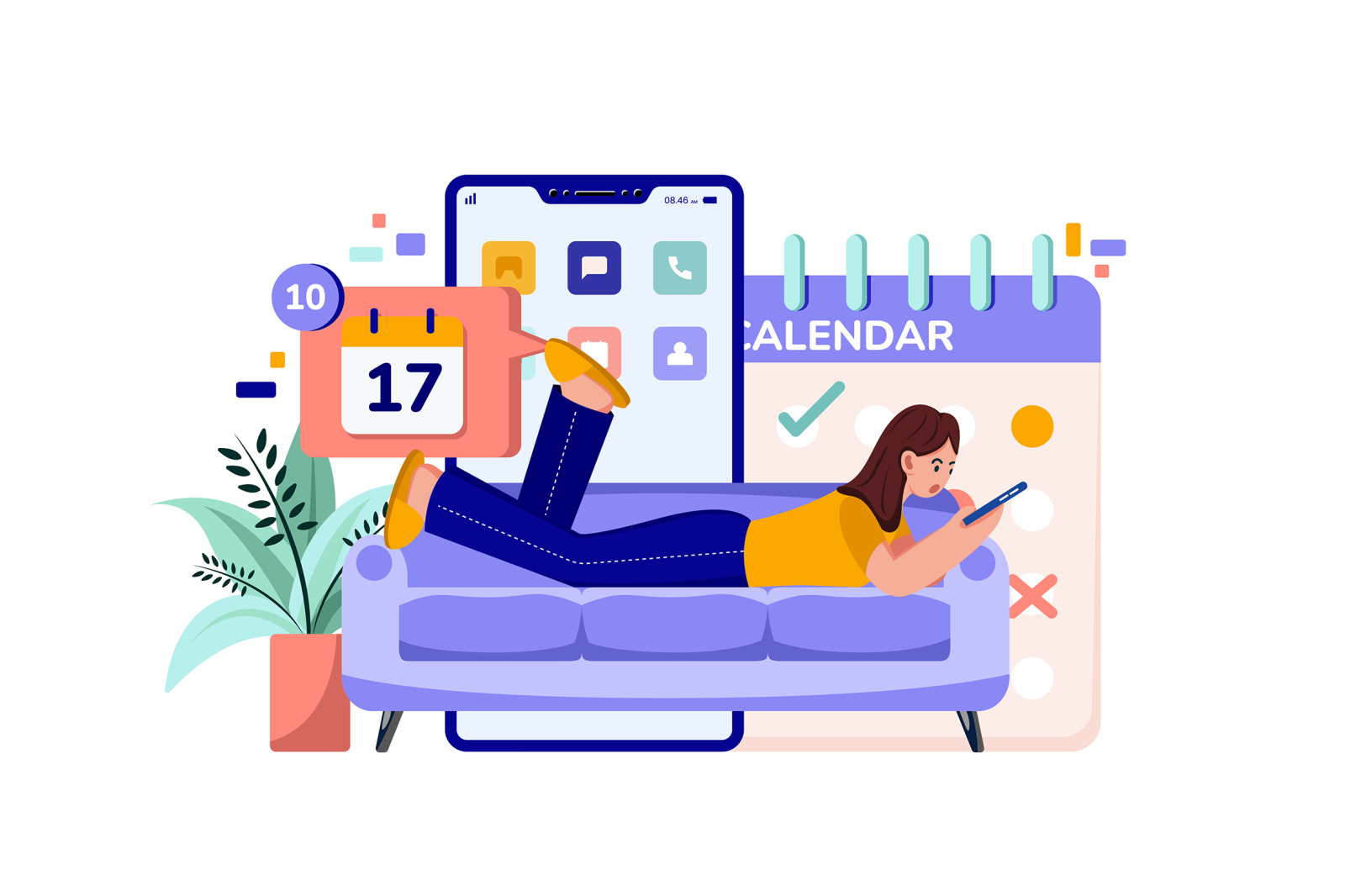 M616_Appointment Scheduling Illustration Pack M616_Appointment Scheduling Illustration Pack