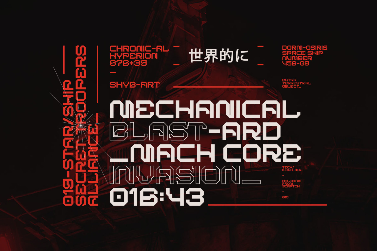 BARKMO-36 — Futuristic Cyberpunk Mecha Sci-Fi Modern Display Font