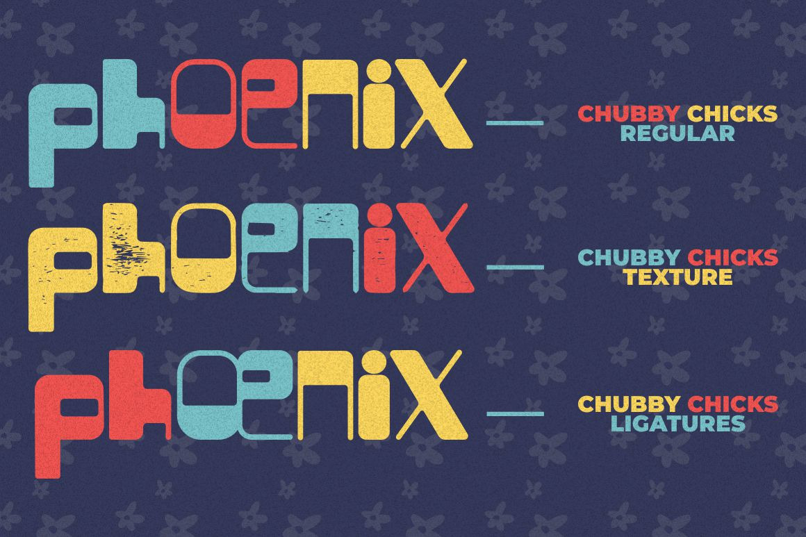 Chubby Chicks - Funky Display Font Chubby Chicks - Funky Display Font