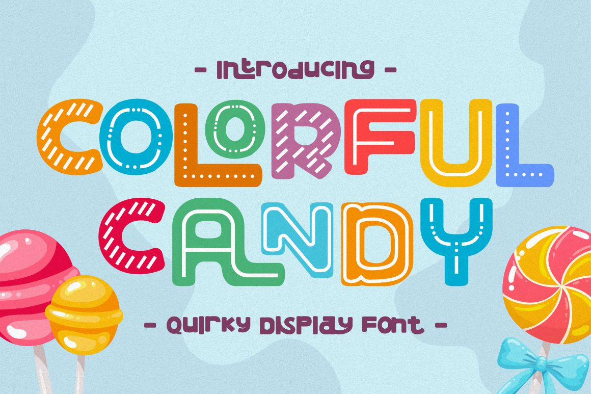 COLORFUL CANDY - Quirky Display Font