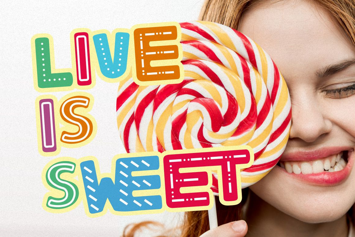 COLORFUL CANDY - Quirky Display Font