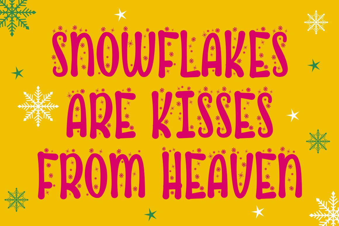 CUTE SNOW - QUIRKY WINTER FONT