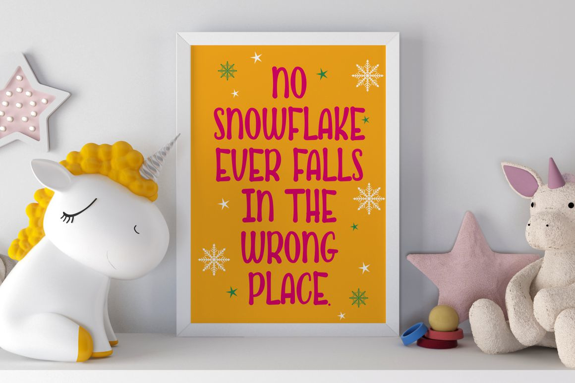 CUTE SNOW - QUIRKY WINTER FONT