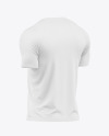 Raglan T-Shirt Mockup - Back Half Side View