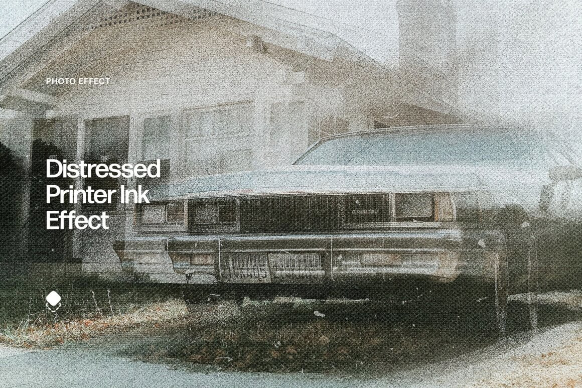 Distressed Print Ink Effect Distressed Print Ink Effect