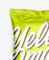 Matte Metallic Snack Package Mockup