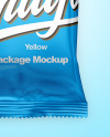 Matte Metallic Snack Package Mockup