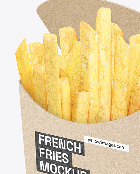 Kraft French Fries Packaging Mockup