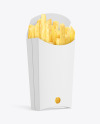 Paper French Fries Packaging Mockup