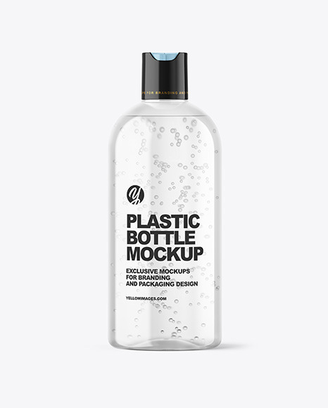 Clear Cosmetic Bottle Mockup