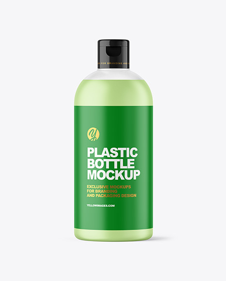 Frosted Liquid Soap Cosmetic Bottle Mockup